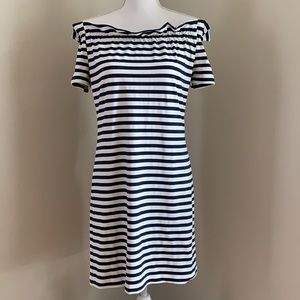 🆕 SAILOR-SAILOR Nautical Off the Shoulder Dress